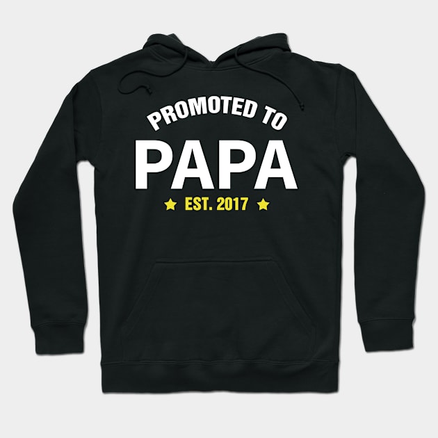 PROMOTED TO EST PAPA 2017 gift ideas for family Hoodie by bestsellingshirts